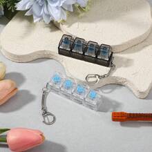 Keyboard Decompression Toy, 4-In-1 Keyboard Decompression Button Fingertip Clicker, Keyboard Decompression Keychain, Stress-Relieving Button Gift. - Multicolor - View 12
