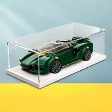 Kotak Pajangan Akrilik Transparan dengan Alas Putih yang Dapat Dilepas, Lemari Pajangan, Etalase, Kotak Penyimpanan, Transparansi Tinggi, Cocok untuk Model Mobil, Boneka, Kerajinan Tangan, Barang Koleksi, Penyimpanan Perhiasan, Tersedia Berbagai Ukuran - Latar belakang putih - View 4