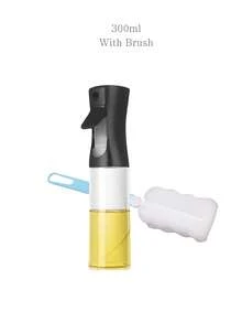 White/Black Plastic Modern Transparent Oil Spray Bottle With Brush, Kitchen Oil Sprayer, Suitable For Camping, BBQ, Salad, Baking, Cooking, Frying, Baking, Party, Kitchen Tools/BBQ Tools - Multiple Styles - View 12