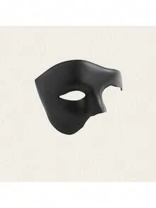 1pc Annual Party Holiday Party Vintage Cool Men's Half Face Adult Mask, Suitable For Masquerade, Vintage Prince Style One-Eyed Mask, Hand-Painted Craft, Hard Mask Material - Multi-color - View 9