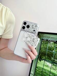 1pc Vintage Sketch Green Floral Leaf Print Full Coverage Anti-Fingerprint 9H Hardness Camera Lens Protector, Compatible With IPhone 18 Pro Max/18 Pro/17 Pro Max/17 Pro, Anti-Oil Anti-Drop Anti-Explosion Bubble-Free Auto-Adsorption Easy Installation Protective Film - Floral - View 11