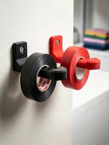 9.5cm/3.7in Sturdy Wall Mount Tape Dispenser Organizer, Corrosion Resistant Storage Rack, Reliable Hanging Multi-Purpose Hook, Suitable For Various Places Including Washi Tape, Studio, Craft Room, Garage Tool Organizer, Kitchen And Office, Etc - Multicolor - View 2