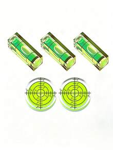 9pcs Mini Bubble Level Set, Magnetic Square And Round Leveling Tools, High Precision Small Level, Suitable For Camera Tripod, Picture Frame, Drilling, Turntable Record Player - A - View 14