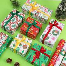 36/72 Sheets Premium Christmas Wrapping Paper (Includes Stickers) - Snowflake, Christmas Tree And Other Holiday Patterns, Suitable For Gift Wrapping And Decoration, Christmas Wrapping Paper - Style B - View 4