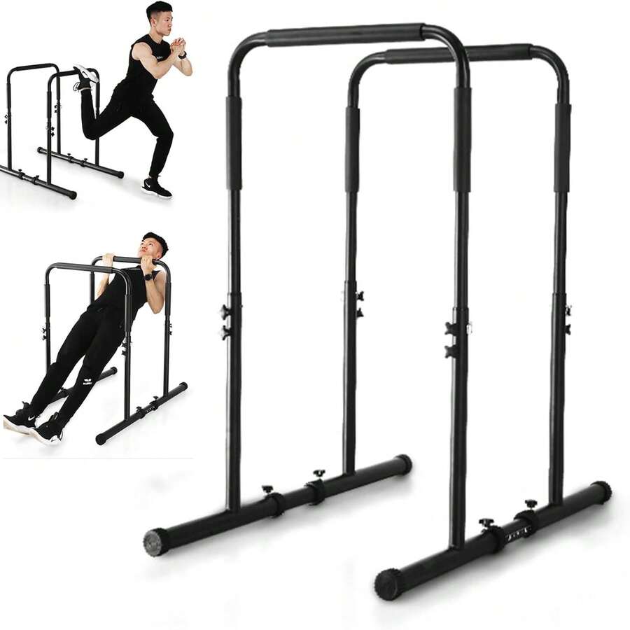 Adjustable Height Heavy Duty Stand Station Calisthenics Equipment Heavy - A - View 1