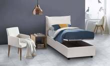 Dmora Alistair - Letto Singolo, 95x205 cm Bianco, Contenitore Made in Italy - Bianco - Visualizzare 8