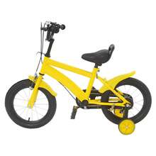 Yellow And  's Bicycle With Seat Handle 14'' Children's Bicycle With Handbrake For Children's Riding, Lessons, Recreation - Yellow+ Black - View 3