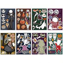 MONASHOP 8pcs Stickers, Face Decals, Waterproof Puzzle Stickers, DIY Craft Supplies, Cartoon Expression Stickers - Multicolor - View 1