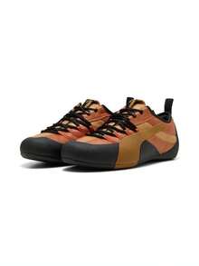 Puma Unisex Klim OG MU Maple Brown/Khaki Casual Low-Top Sneakers 40895302 - Rust Brown - View 3