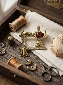 Vintage Enamel Sewing Machine Brooch Creative Pin, Women's Unisex Casual Party Accessory, Best Friend Gift Badge Decoration - Sewing Machine - View 23