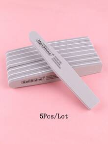 5pcs Double-Sided Nail Files With Flexible Foam Blocks And Crescent-Shaped Buffing Blocks Manicure Tool Set - Multicolor - View 36