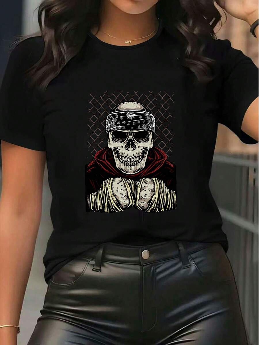 Women T-Shirts - 黑色 - 查看 1