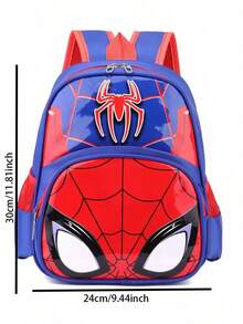Disney Spider-Man Cartoon Print Backpack For Boys And Girls, Lightweight School Bag For Back To School And Travel, Highly Attractive Design - Multicolor - View 6