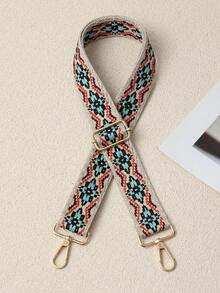 Ins Vintage Style Woven Strap, Adjustable Wide Pressure-Relieving Shoulder Strap, One Shoulder Crossbody Bag Replacement Strap Accessory - Multicolor - View 15