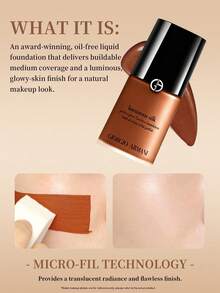 Giorgio Armani Armani Beauty Velvet Glow 絲絨光澤亮采底妝液 #13.5 深膚色，30ml/1oz，輕盈自然妝感，中度遮瑕，含保養成分 - 13.5 - Very Deep Pink - 查看 2