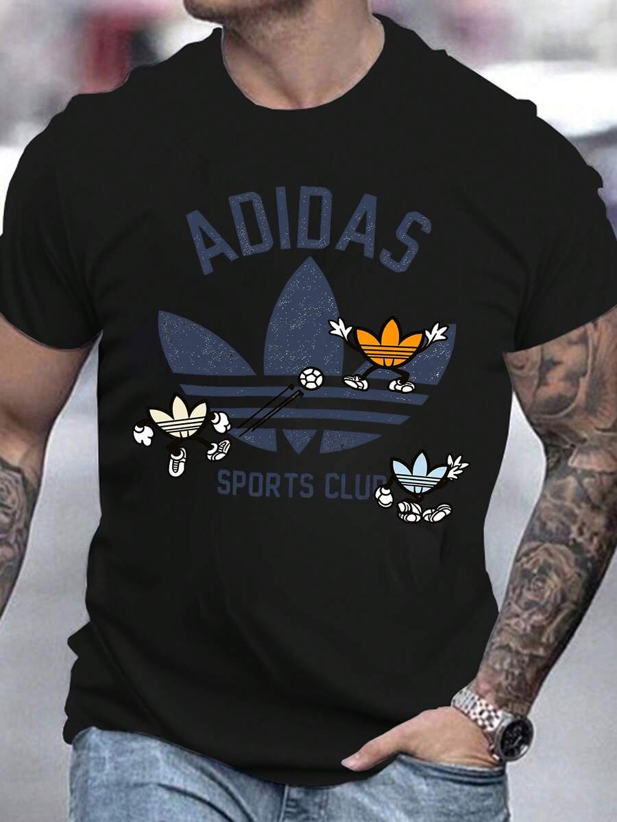 Men T-Shirts - 黑色 - 查看 1