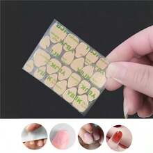 24/120/240/480pcs Side Nail Glue Stickers, Fake Nails, Breathable Transparent Adhesive, DIY, Essential, Double-Sided Strong Adhesive Stickers, Artificial Nail Fixing Stickers, Transparent Jelly Stickers, Suitable For Press-On Nails, Reusable Detachable Sticker Strips - Upgraded Version - View 7