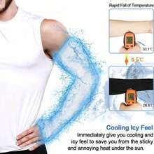 Pairs UV Cooling Arm Sleeves Sun Protection Unisex For Sports, Cycling, Golf, Running - White - View 4