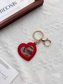 1/3PCS Portable Lipstick Lipstick Package Simple Love Mirror Lipstick Storage Set Keychain Pendant, Commuting Dating Double Lipstick Storage Keychain - Multicolor - View 30
