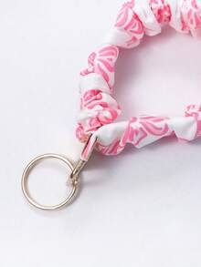 Sweet Women's Daily Gift Elastic Wrist Key Chain, Multi-Purpose Key Holder And Bag Charm, Suitable For Keys, Phones, ID Badges, Perfect For Holiday Gifts - Multicolor - View 5