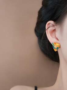 1 Pair Charming Stud Earrings For Women, Wedding, Engagement, Party Jewelry, Valentine's Day Gift - 1# - View 5