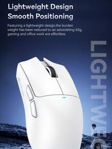 Mouse Gaming Bluetooth Nirkabel ATTACK SHARK, Daya Tahan Baterai Lama, Tiga Mode, Ringan - View 6