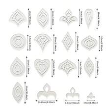 Set Templat Mandala PET Transparan 42 Buah, Stensil Kerajinan Seni DIY dengan 14 Pola Dasar & 3 Ukuran, Sempurna untuk Lukisan Titik, Pola Geometris, Seni Mandala, Menjahit Kain, Quilting, dan Proyek Kerajinan Tangan DIY Kreatif - Klasik - View 3