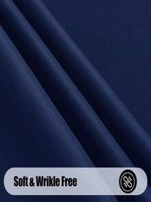 1pc Solid Color Polyester Rectangular Tablecloth, Suitable For Home, Party, Wedding, Restaurant, Tabletop Decoration - Navy Blue - View 6