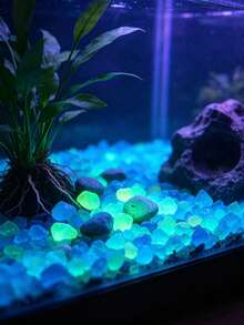 5mm Glow In The Dark Pebbles, Aquarium Bottom Sand Fish Tank Landscaping, Vase Decoration Garden Yard Paving, Halloween Party Garden Landscape DIY Atmosphere Decorative Stones - Luminous Stone - View 6