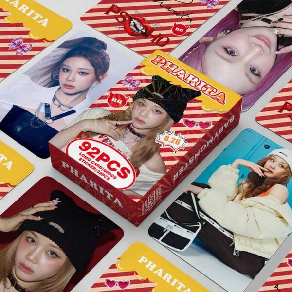 92pcs MONSTER New Album PSYCHO KPOP LOMO Photocards, Double-Sided Design, Includes Individual And Group Photos, Perfect For Collection And Decoration, Ideal Christmas And Birthday Gift, Made Of High-Quality Cardstock