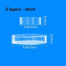 Transparent Acrylic Cake Stand, Can Support Round And Tiered Filled Cake Tubes, Suitable For Wedding, Birthday And Other Party Displays - Clear - View 12