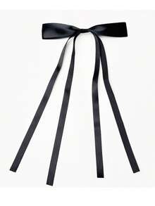 8/1pc Bow Ribbon Hair Clip Suitable For Girls Daily Wear - Multicolor - View 6