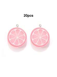 10/20/100pcs Double-Sided Lemon Slice Jewelry Accessories DIY Earrings Pendant Keychain Phone Charm Bag Pendant Doll Machine - Small Lemon Slices - View 13