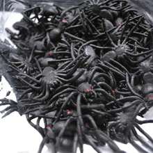Mainan Laba-laba Hitam Realistis, Genggaman Seru, Laba-laba Palsu untuk Lelucon Festival Hantu Halloween, Laba-laba Realistis Ukuran Besar - MultiWarna - View 1