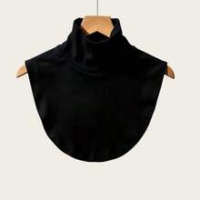 High Neck Fake Collar Women's High Elastic Neck Warmer Shawl Windproof Warm Base Layer Decoration Suitable For Outfit Matching, Winter Base Layer, Windproof Warmth, Autumn/Winter High Neck Scarf - Multicolor - View 17