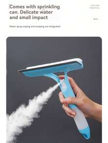4-In-1 Glass Squeegee With Scraper And Sprayer, 3-In-1 Window Cleaner, Multi-Function Handheld Window Squeegee, Spray, Clean And Scrape, Suitable For Windows, Tiles, Car Windshields, Mirrors, Bathroom Cleaning Tools, Kitchen, Bathroom, Home Use - Multicolor - View 5