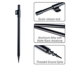 Sturdy Telescopic Fishing Ground Peg Adjustable Ground Drill Rod Support Stand For Bite Alarm Setup Suitable For Trout Pike Zander Bream - CFA008 - View 3