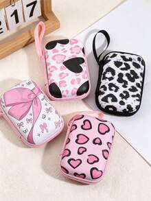 2026 New Creative Earphone Data Cable Charger Storage Bag Earphone Storage Box Anti Drop Zipper Bag Cartoon Creative - Multicolor - View 4