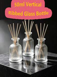 50ml Empty Home Fragrance Diffuser Bottle, Also Used For Vase Decoration, Diffuser Jar, Fragrance Accessories, For DIY Replacement Set, Party Gift (Single Bottle Without Cap) - Transparent - View 5