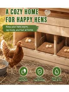 2/6pcs Mats - Artificial Grass Mats, Washable And Durable, Suitable For Indoor And Outdoor Use, Perfect For Chickens And Pets As Pet Bed Mats, Natural Appearance, Easy To Maintain, No Electricity Required, All-Season Use, Fits Most Chicken Coops, Egg Boxes, Rabbit, Hamster, Dog Cages, Wear-Resistant And Moisture-Proof Cage Nesting Pads - A - View 1