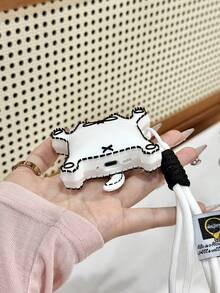 Simon's Cat 線條貓造型 3D 矽膠耳機保護套，適用於 Apple 4/3、Pro 2/3，特別版貓咪設計 - 彩色 - 查看 5