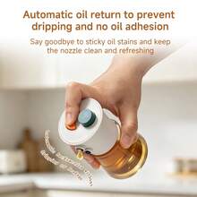 1pc New Olive Oil Spray Bottle, Kitchen Essential, Can Hold Soy Sauce, Vinegar, Seasoning, Suitable For Camping, BBQ, Baking, Cooking, Salad And More, Multiple Styles Available, Leak-Proof Kitchen Oil Bottle, Edible Oil Spray Bottle, Olive Oil Bottle, Fitness Salad BBQ Spray Oil Bottle, Vinegar Bottle. - View 5