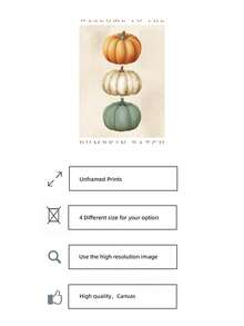 1pc Frameless Vintage Pumpkin Patch Farmhouse Fall Wall Art Dorm Gift - Multi-color - View 7