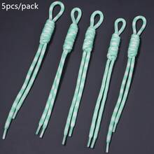 5入組 22-25cm 色塊拼接手工編織尼龍掛繩,花卉圖案鑰匙圈手機掛繩包飾 DIY 校園文具背包可愛裝飾繩 - 花色編織掛繩 - 查看 24
