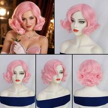 Women Retro Short Finger Wave Wig Multi Color Options High Temperature Synthetic Hair Breathable Mesh Cap Vintage Flapper Cosplay Wig For Retro Themed Party Halloween Carnival Costume Dress Up - Multicolor - View 13