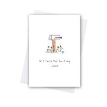 Thinking Of You Card, Encouragement Card, If I Could Mail You A Hug I Would, Cute Support Card - Multicolor - View 11