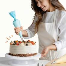 6 Pieces 11 Inch Cake Turntable Cake Stand With 2 Frosting Angled Spatulas 3 Frosting Spatulas Baking Accessories Tools - Multicolor - View 4