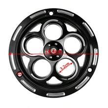 CNC Processed Aluminum Alloy Rotating Fan Cover, Engine Radiator Guard And Frame Hole Cover, Polished Heat-Resistant Cooler Fins Decorative Modification Accessories, Personalized Motorcycle Modification Parts, Suitable For VESPA150, Scooter, Qoge I125, Other Motorcycles - A - View 8