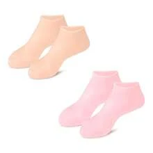 1/2 Pairs Reusable Silicone Foot Mask Set, Waterproof & Moisture-Locking, Soft & Elastic & Breathable, Suitable For Home Essential Oil Care, Improves Rough Skin & Dry Lines, Unisex Winter Skincare Tool - Multicolor - View 12