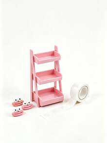 Mini 3-Tier Desktop Storage Rack – Multifunctional Display Stand For Craft Supplies & DIY Accessories – Perfect Gift For Back-To-School Or Christmas - Multicolor - View 10